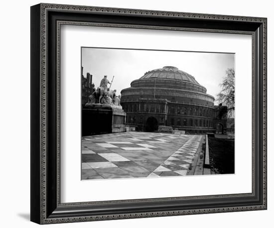 Exterior View of the Royal Albert Hall in London, 1951-null-Framed Photographic Print