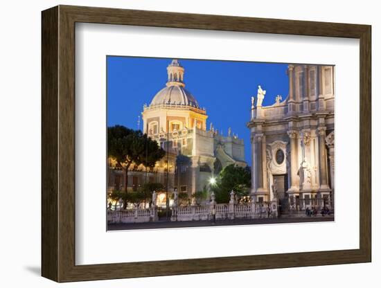 Exterior View of the Sant Agata Cathedral, Catania, Sicily, Italy-Peter Adams-Framed Photographic Print