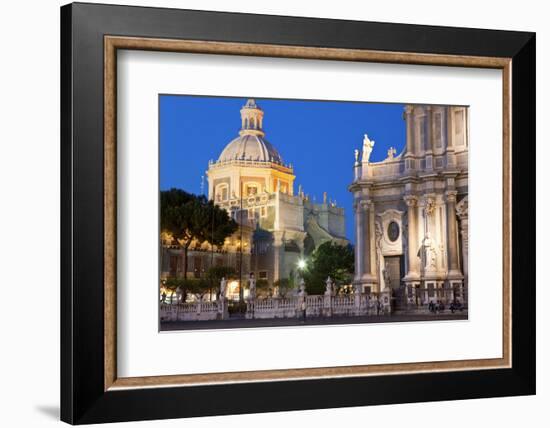 Exterior View of the Sant Agata Cathedral, Catania, Sicily, Italy-Peter Adams-Framed Photographic Print