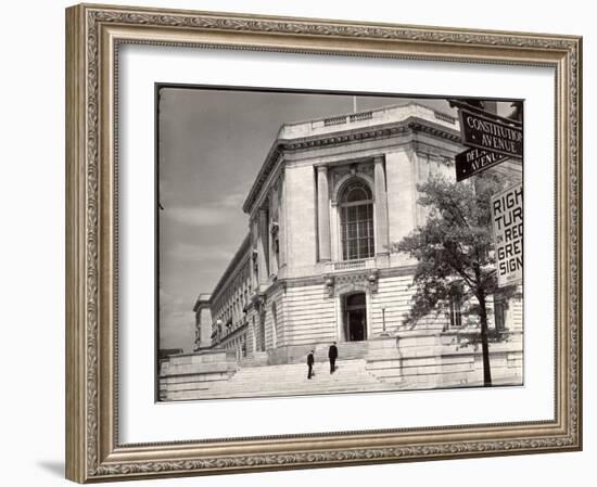 Exterior View of the US Senate Office Building-Margaret Bourke-White-Framed Photographic Print