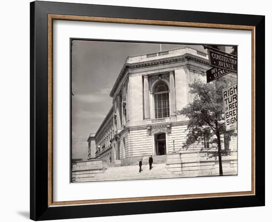 Exterior View of the US Senate Office Building-Margaret Bourke-White-Framed Photographic Print