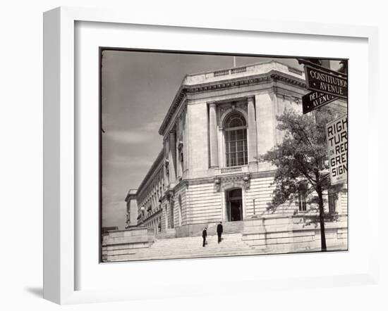 Exterior View of the US Senate Office Building-Margaret Bourke-White-Framed Photographic Print