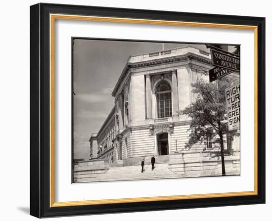 Exterior View of the US Senate Office Building-Margaret Bourke-White-Framed Photographic Print