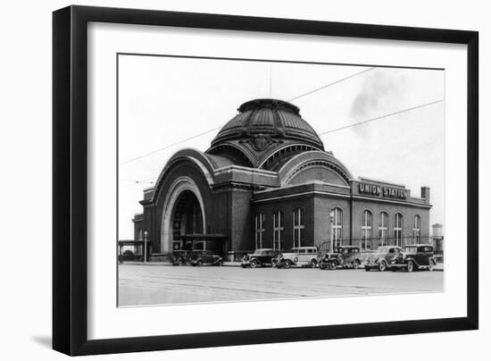 Exterior View of Union Station - Tacoma, WA-Lantern Press-Framed Art Print