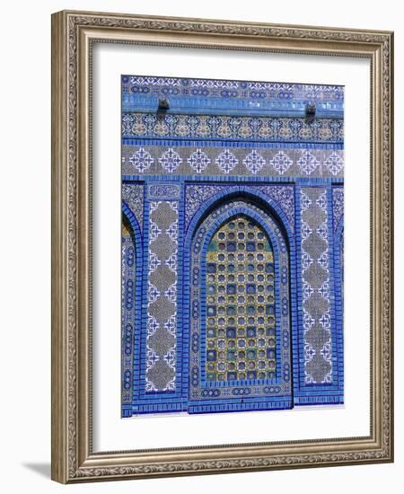 Exterior View of Window and Tilework on Dome of the Rock-Jim Zuckerman-Framed Photographic Print