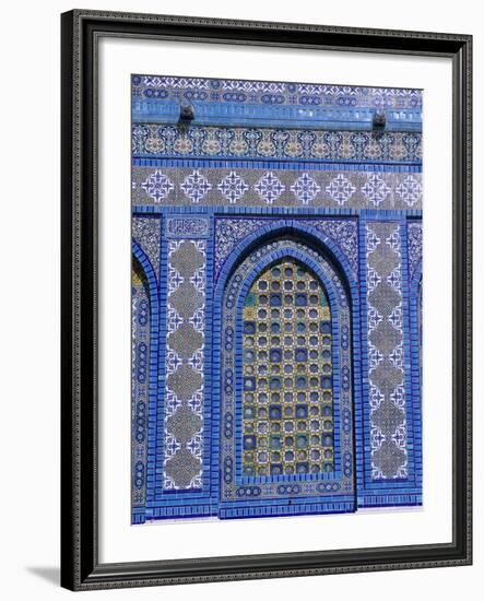 Exterior View of Window and Tilework on Dome of the Rock-Jim Zuckerman-Framed Photographic Print