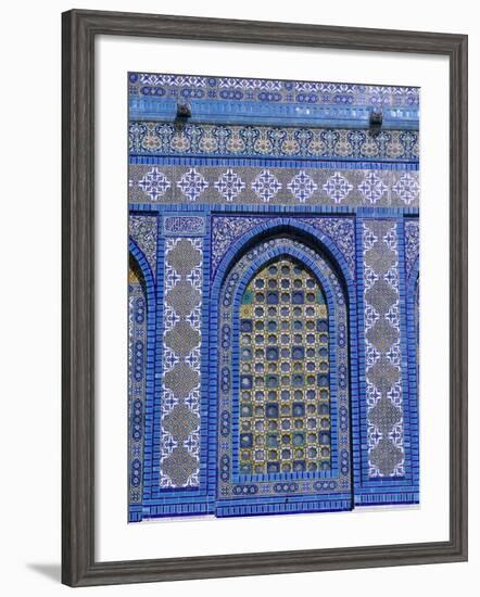 Exterior View of Window and Tilework on Dome of the Rock-Jim Zuckerman-Framed Photographic Print