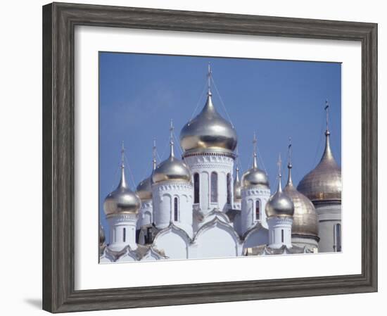 Exterior Views of Kremlin Church with Rounded Gold and White Towers-Bill Eppridge-Framed Photographic Print