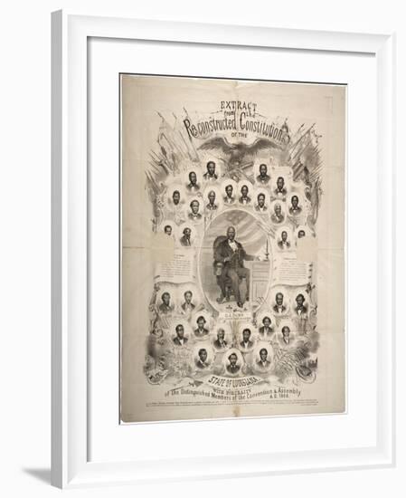Extract from the Reconstructed Constitution of the State of Louisiana, 1868-null-Framed Giclee Print