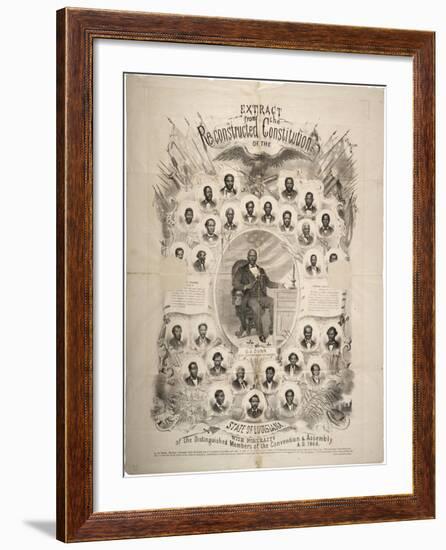 Extract from the Reconstructed Constitution of the State of Louisiana, 1868-null-Framed Giclee Print