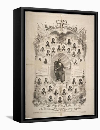 Extract from the Reconstructed Constitution of the State of Louisiana, 1868-null-Framed Premier Image Canvas