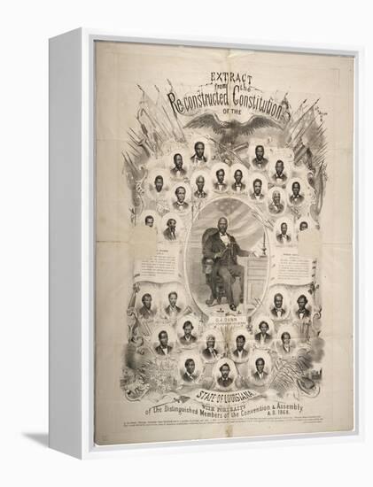 Extract from the Reconstructed Constitution of the State of Louisiana, 1868-null-Framed Premier Image Canvas