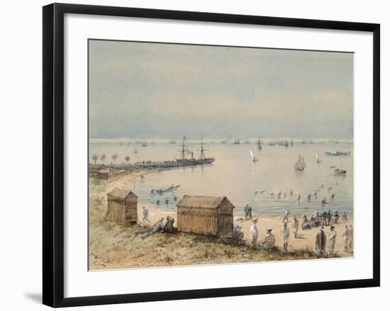 Extract, the Album Souvenir of the Trip of Empress Eugenie for the Inauguration of the Suez Canal-Édouard Riou-Framed Giclee Print
