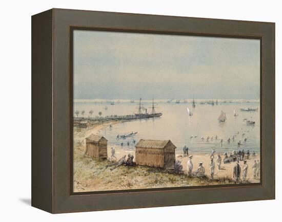 Extract, the Album Souvenir of the Trip of Empress Eugenie for the Inauguration of the Suez Canal-Édouard Riou-Framed Premier Image Canvas