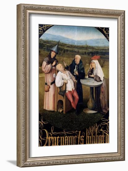 Extraction of the Stone of Madness-Hieronymus Bosch-Framed Art Print