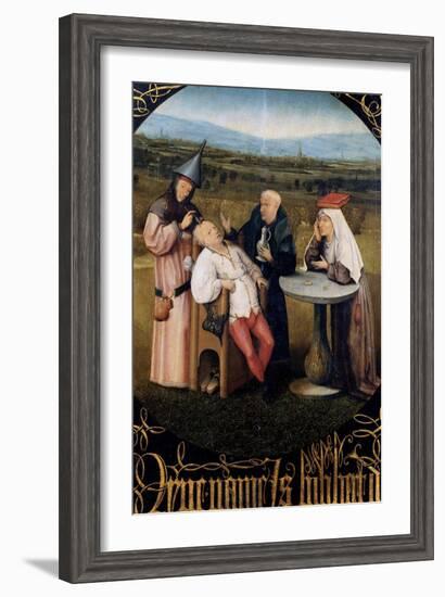 Extraction of the Stone of Madness-Hieronymus Bosch-Framed Art Print