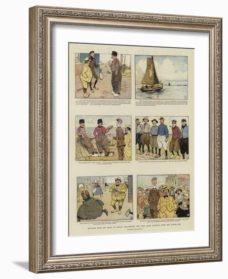 Extracts from the Diary of Samuel Willowmere, Who with Jacob Porteous Visits the Zuyder Zee-Tom Browne-Framed Giclee Print