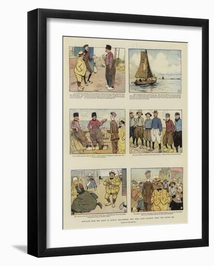 Extracts from the Diary of Samuel Willowmere, Who with Jacob Porteous Visits the Zuyder Zee-Tom Browne-Framed Giclee Print