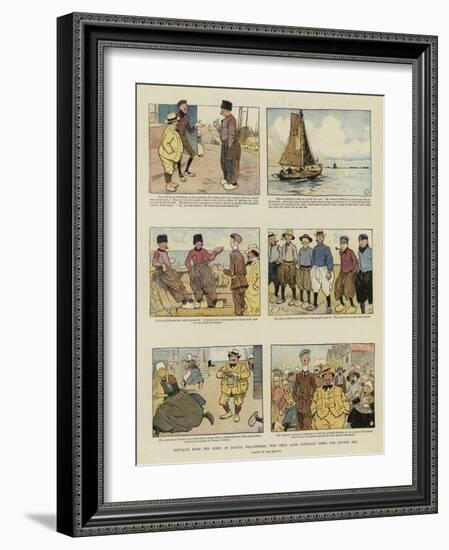 Extracts from the Diary of Samuel Willowmere, Who with Jacob Porteous Visits the Zuyder Zee-Tom Browne-Framed Giclee Print