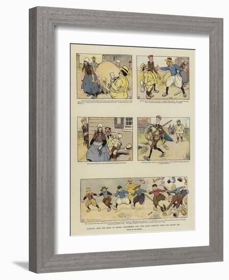 Extracts from the Diary of Samuel Willowmere, Who with Jacob Porteous Visits the Zuyder Zee-Tom Browne-Framed Giclee Print