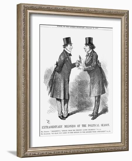 Extraordinary Mildness of the Political Season, 1869-John Tenniel-Framed Giclee Print