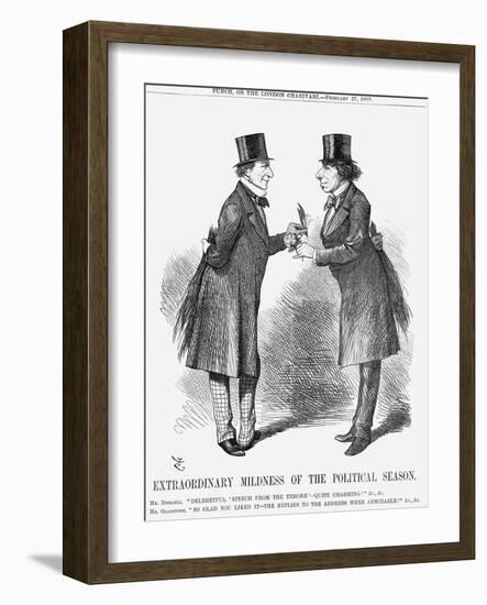 Extraordinary Mildness of the Political Season, 1869-John Tenniel-Framed Giclee Print