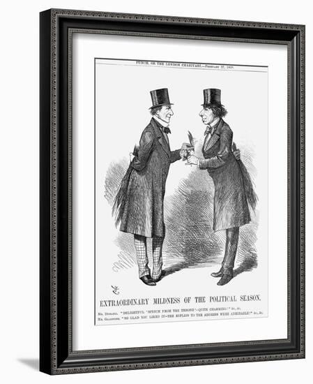 Extraordinary Mildness of the Political Season, 1869-John Tenniel-Framed Giclee Print