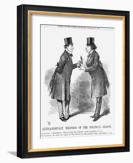 Extraordinary Mildness of the Political Season, 1869-John Tenniel-Framed Giclee Print