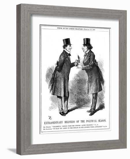 Extraordinary Mildness of the Political Season, 1869-John Tenniel-Framed Giclee Print