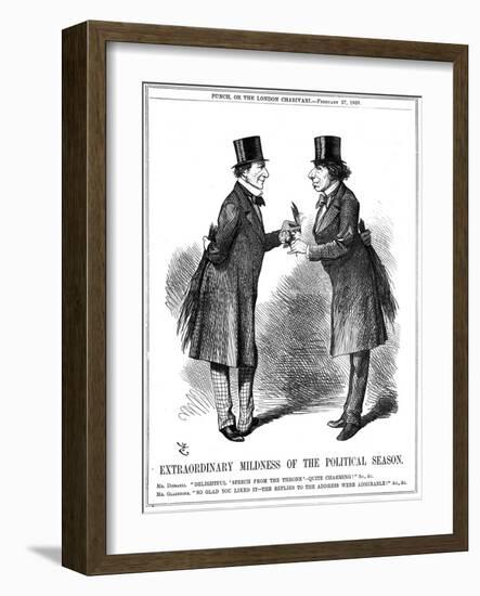 Extraordinary Mildness of the Political Season, 1869-John Tenniel-Framed Giclee Print