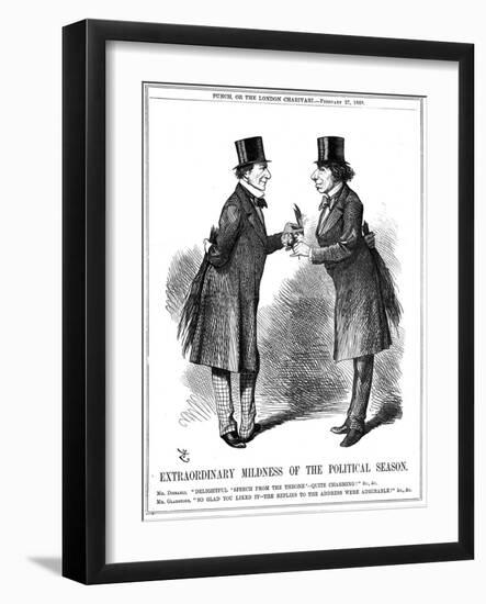 Extraordinary Mildness of the Political Season, 1869-John Tenniel-Framed Giclee Print