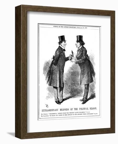 Extraordinary Mildness of the Political Season, 1869-John Tenniel-Framed Giclee Print