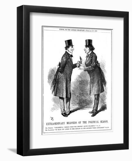 Extraordinary Mildness of the Political Season, 1869-John Tenniel-Framed Giclee Print