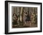Extraordinary strength of Milo of Croton (Milon de Crotone)-French School-Framed Giclee Print