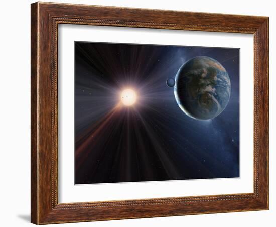 Extrasolar Planet Gliese 581c, Artwork-Detlev Van Ravenswaay-Framed Photographic Print