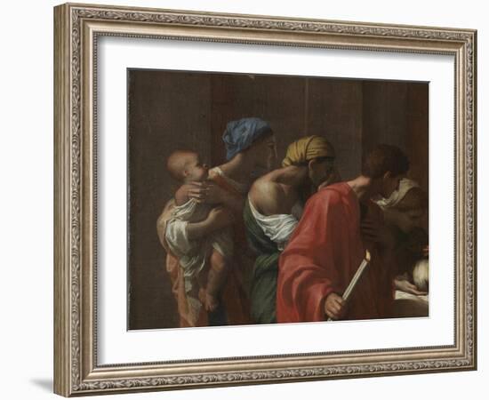 Extreme Unction, from the 'Seven Sacraments', 1638-40-Nicolas Poussin-Framed Giclee Print