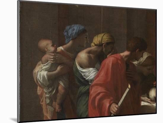 Extreme Unction, from the 'Seven Sacraments', 1638-40-Nicolas Poussin-Mounted Giclee Print