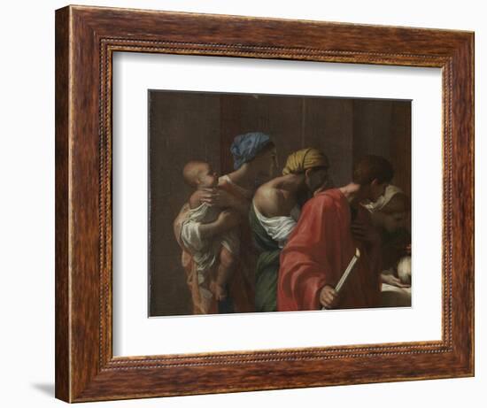 Extreme Unction, from the 'Seven Sacraments', 1638-40-Nicolas Poussin-Framed Giclee Print