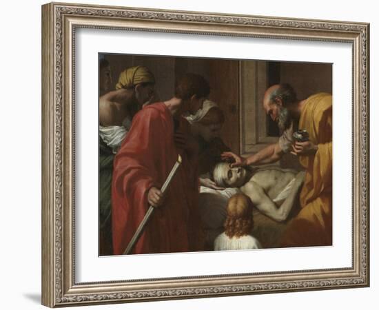 Extreme Unction, from the 'Seven Sacraments', 1638-40-Nicolas Poussin-Framed Giclee Print