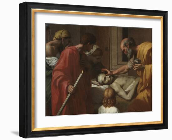 Extreme Unction, from the 'Seven Sacraments', 1638-40-Nicolas Poussin-Framed Giclee Print