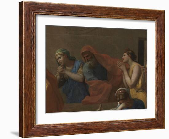 Extreme Unction, from the 'Seven Sacraments', 1638-40-Nicolas Poussin-Framed Giclee Print