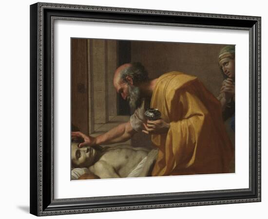 Extreme Unction, from the 'Seven Sacraments', 1638-40-Nicolas Poussin-Framed Giclee Print