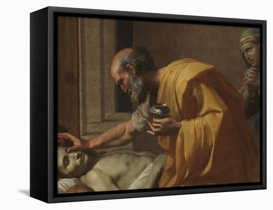 Extreme Unction, from the 'Seven Sacraments', 1638-40-Nicolas Poussin-Framed Premier Image Canvas