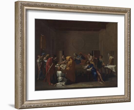 Extreme Unction, from the 'Seven Sacraments', 1638-40-Nicolas Poussin-Framed Giclee Print