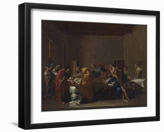 Extreme Unction, from the 'Seven Sacraments', 1638-40-Nicolas Poussin-Framed Giclee Print