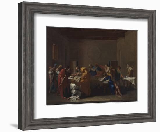 Extreme Unction, from the 'Seven Sacraments', 1638-40-Nicolas Poussin-Framed Giclee Print