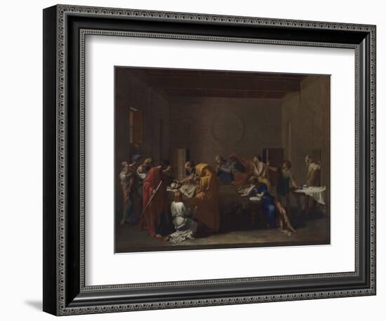 Extreme Unction, from the 'Seven Sacraments', 1638-40-Nicolas Poussin-Framed Giclee Print