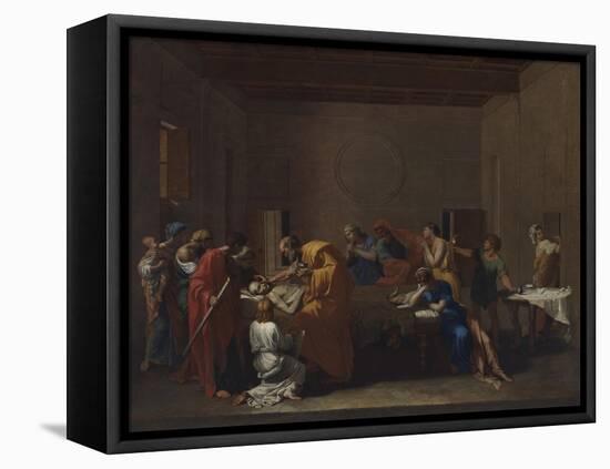 Extreme Unction, from the 'Seven Sacraments', 1638-40-Nicolas Poussin-Framed Premier Image Canvas