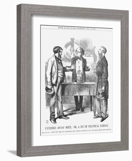 Extremes Must Meet; Or, a Bit of Practical Science, 1867-John Tenniel-Framed Giclee Print