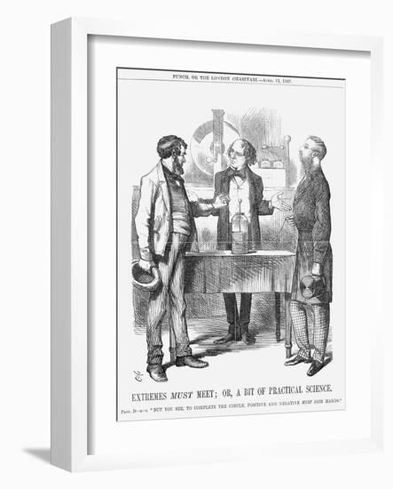 Extremes Must Meet; Or, a Bit of Practical Science, 1867-John Tenniel-Framed Giclee Print